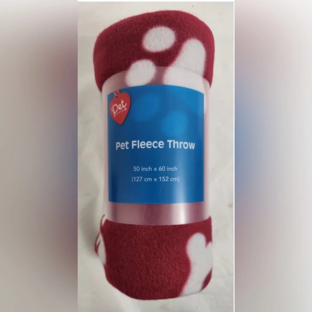NEW! Pet Central Coral Fleece Throw, 50